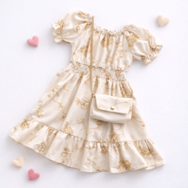 FRKU7120 jurk  BEIGE  ( 6pcs)