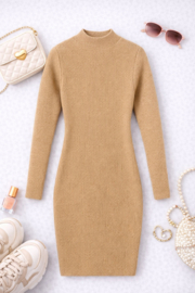 FRHS3023 jurk CAMEL  ( 6pcs)