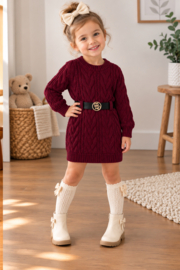 FRBK7008BB jurk BORDEAUX  ( 6pcs)