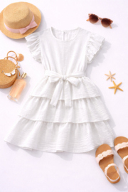 FRKU70567  jurk OFFWHITE ( 6pcs)