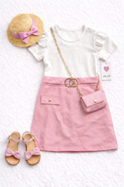 FRKU8839 jurk ROZE ( 6pcs)