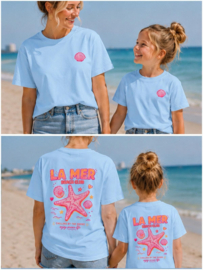 ZM1111 la mer shirt AQUA  ( 6pcs)