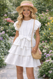 FRKU70567  jurk OFFWHITE ( 6pcs)