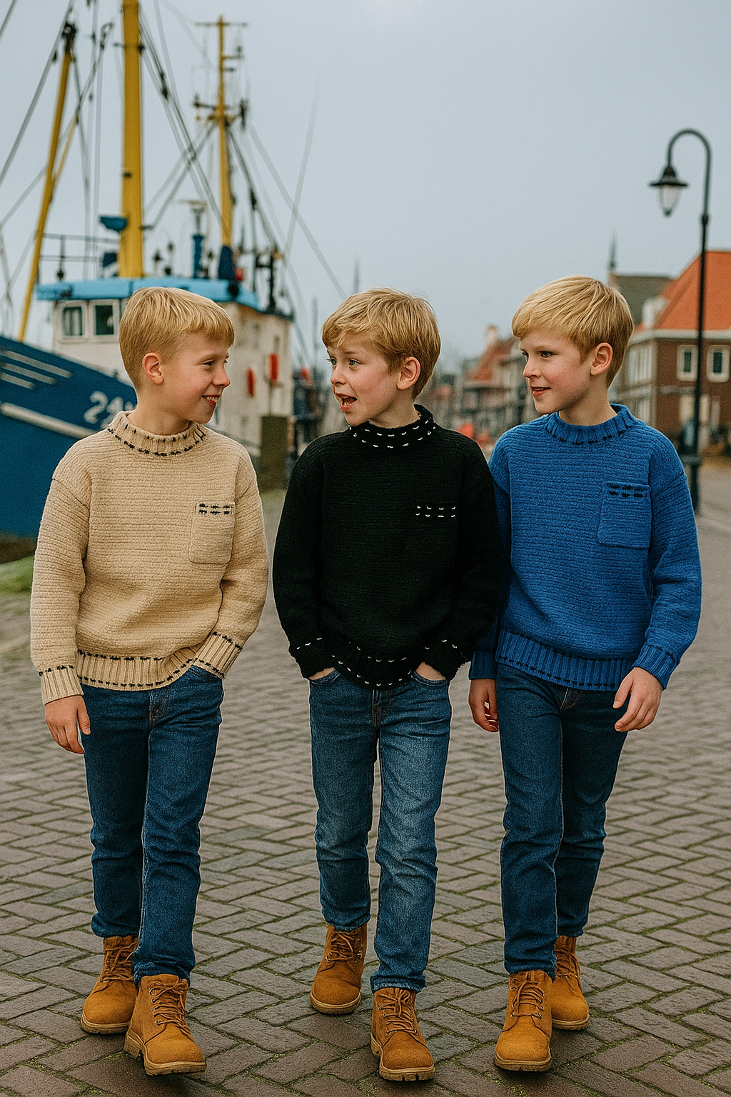 ZMCN009 trui  BLAUW   (5pcs)