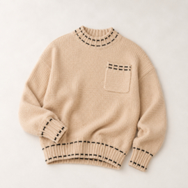 ZMCN009 trui BEIGE (5pcs)