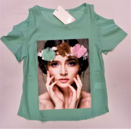 FRJA6850 shirt mint/groen (6pcs)