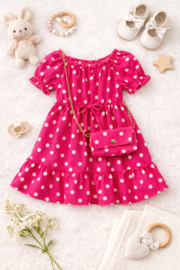 FRKUBB2798 jurk  FUCHSIA  ( 6pcs)