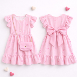 FRKU9068 jurk ROZE (6pcs)