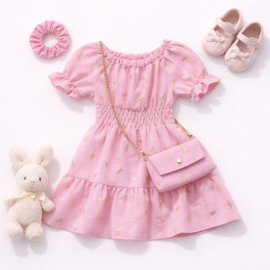 FRKUBB712 jurk ROZE ( 6pcs)