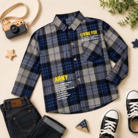 ZMCN204 hemd  BLAUW (4pcs)
