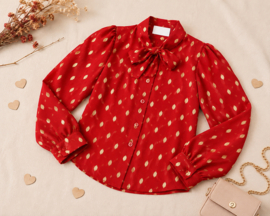 FRHS9205 blouse rood (6pcs)