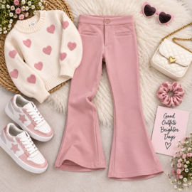 FRHS2318 flaredpants ROZE  (6pcs)