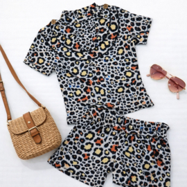 ZM5343/5346 set shirt+ short  MULTICOLOUR  ( 7pcs)