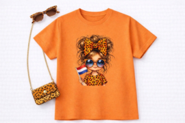 ZM1012 shirt ORANJE ( 6pcs)