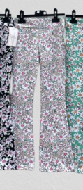 FRKU33710 flaredpants  FLOWER  (6pcs)