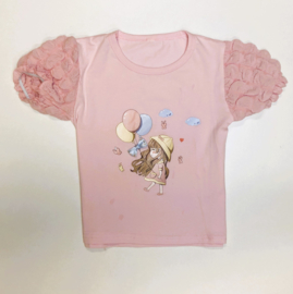 ZMCN1016 shirt  ROZE ( 5pcs)