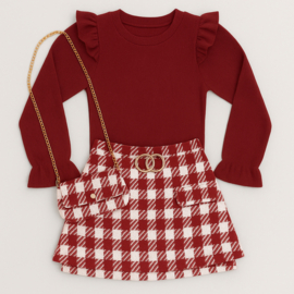 FRKU1920 jurk BORDEAUX ( 6pcs)