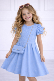 FRKU70467 jurk   AQUA   ( 6pcs )