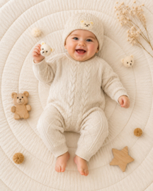 ZMB8708 onesie BEIGE ( 4pcs)
