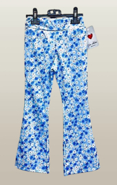 FRKU33710 flaredpants  bloem AQUA   (6pcs)