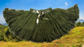 ZM 3113 petticoat Armygreen (6pcs) .