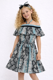 FRCH095 jurk  AQUA (7pcs)..