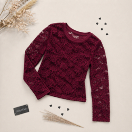 FRKU70974 top  BORDEAUX  ( 6pcs)