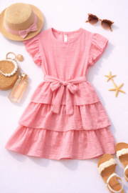 FRKU70567  jurk  ROZE  ( 6pcs)