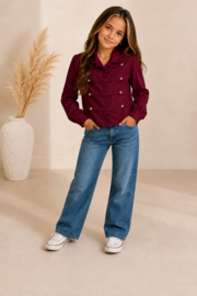 FRKU70944 blouse BORDEAUX  ( 6pcs)
