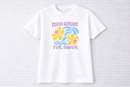 ZM3450 shirt AMORE WIT ( 6pcs)