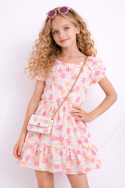 FRKU9755 jurk ROZE ( 6pcs)