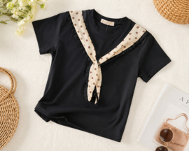 FRHS2349 shirt ZWART/BEIGE  (6pcs)