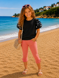 ZM3565 roze 3/4 legging  (7pcs)