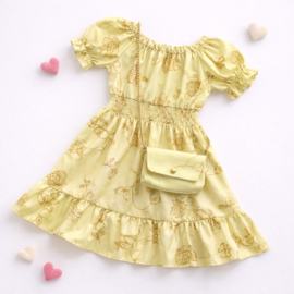 FRKU7120 jurk  GEEL  ( 6pcs)