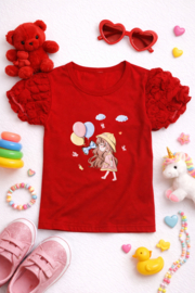 ZMCN1016 shirt ROOD ( 5pcs)