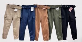 FRKU365 suedine cargo broek (6pcs) 5 kleuren