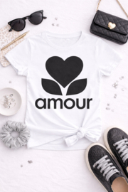 FRart3870-1 shirt  AMOUR BLACK (6pcs)