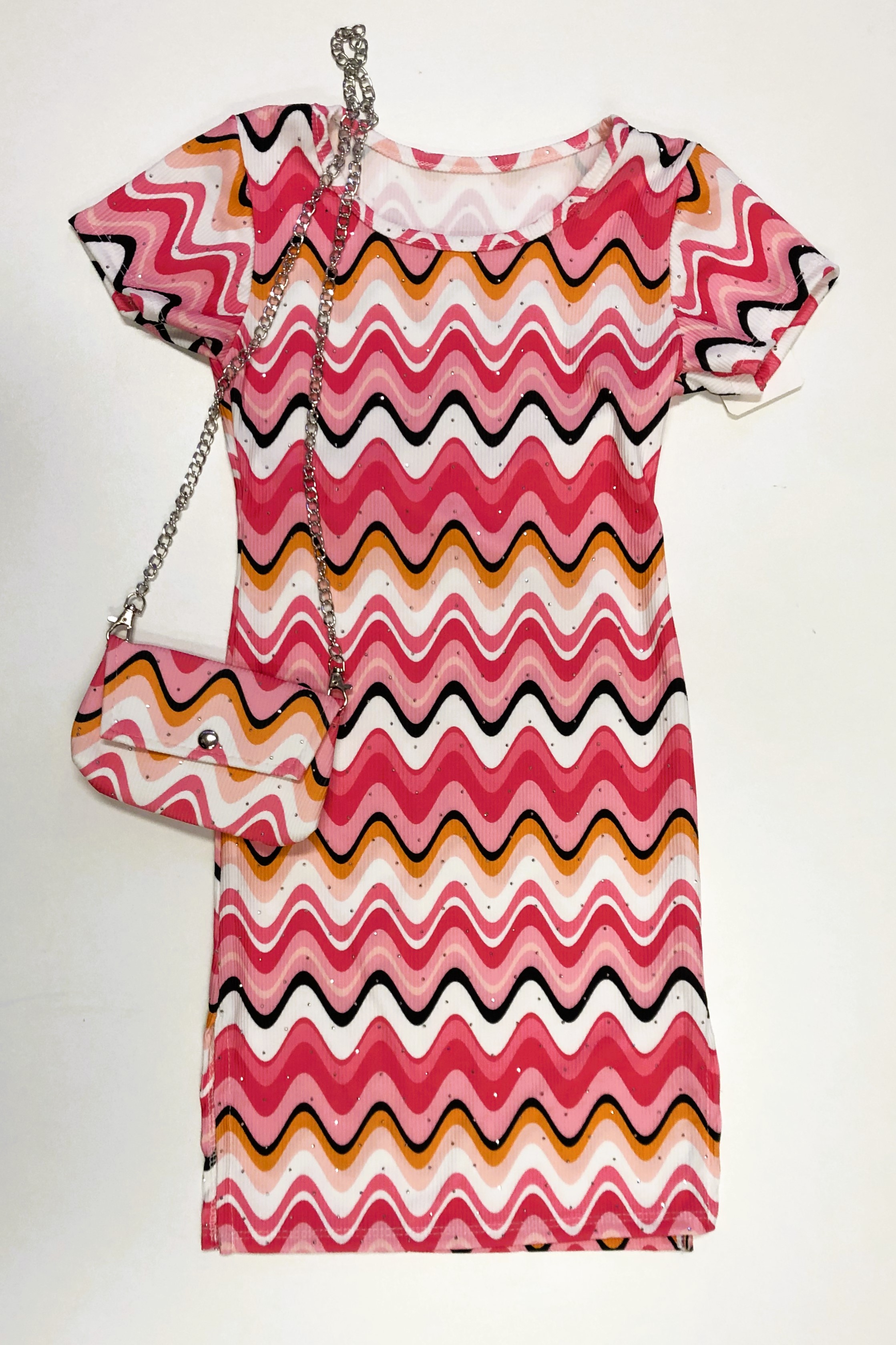 FRKU9883 jurk  ROZE ( 6pcs)