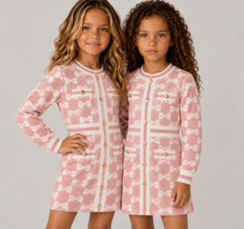 FRHS3008 jurk  ROZE  ( 6pcs)