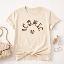 FRKU3870 T shirt   BEIGE ( 6pcs)