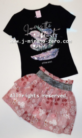 ZM5352/5353 set ZWART-ROZE (7pcs)