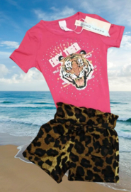 ZM5343/5337 set  Camel/ ROZE  top+ short ( 7pcs)