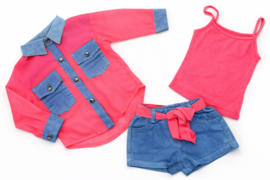 FRCH096 set  NEON ROZE  (6pcs)