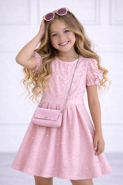 FRKU70467 jurk ROZE  ( 6pcs )