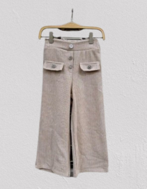 FRHS7602 Ribbroek  BEIGE   ( 6pcs)