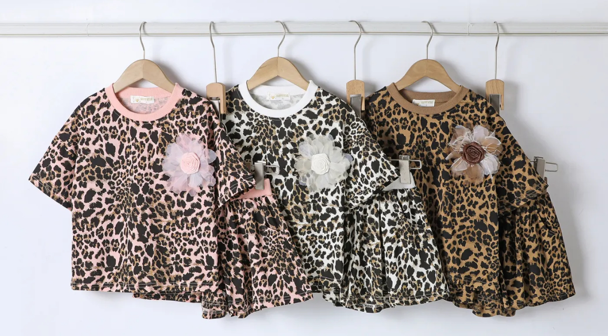 FRHS0866 Meisjes set Tshirt met broekrokje