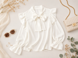 FRKU70263 blouse OFFWHITE ( 6pcs)