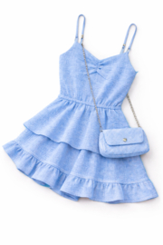 FRKU70627 jurk AQUA ( 6pcs)