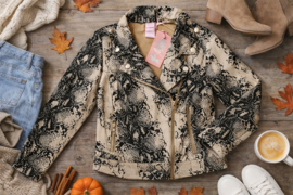 ZM5209 suedine jack SNAKE ivoor (7pcs)