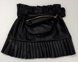 FR 9083 leren rok met tasje Zwart (6pcs)